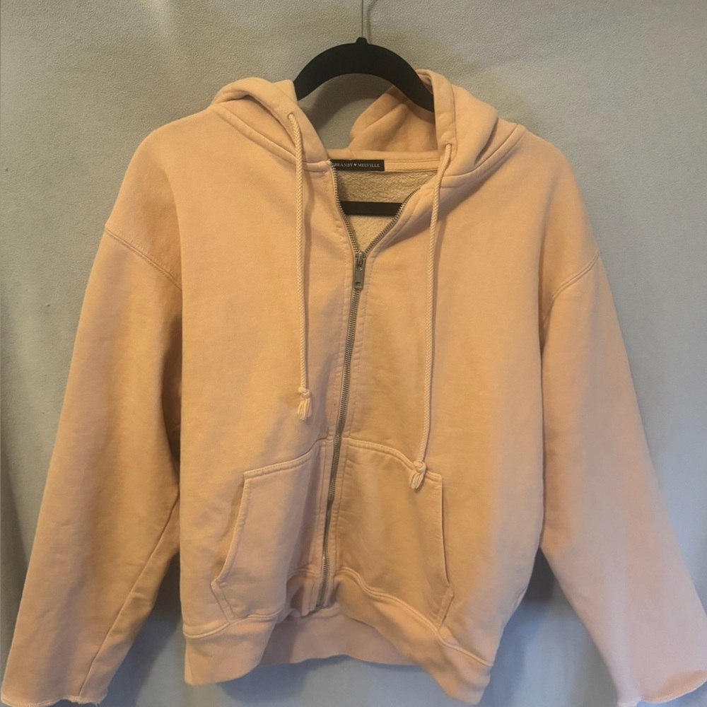 Brandy Melville Light Pink Hoodie